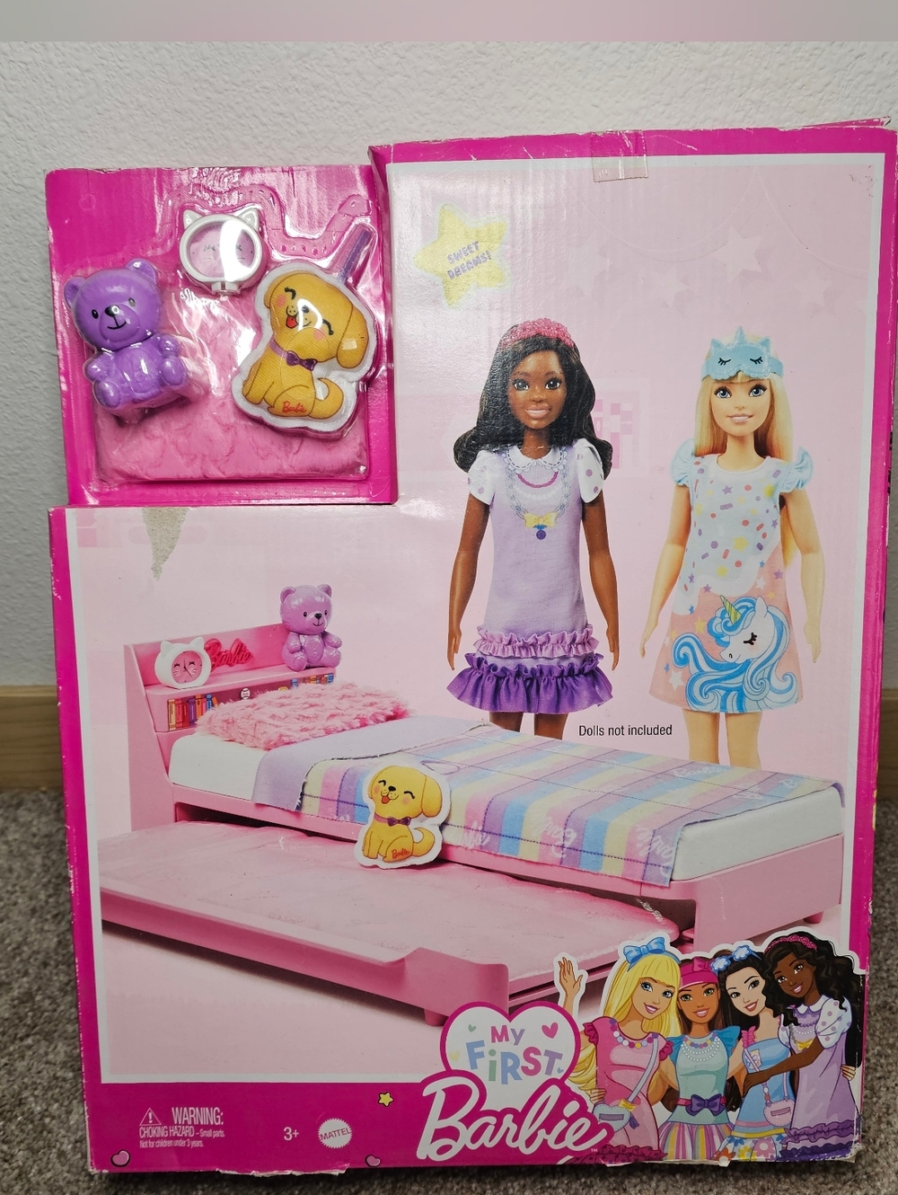 My First Barbie Pink Pull-Out Bed Playset - Pink
